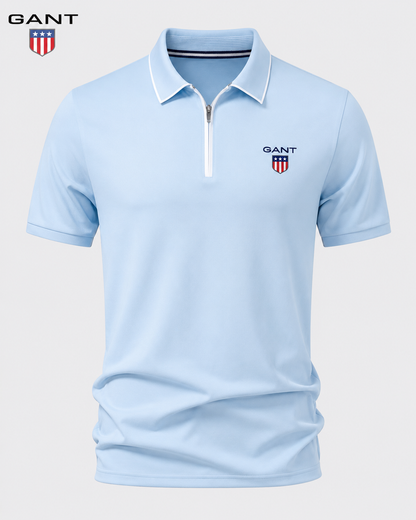GANT™ - Polo d’Été avec Fermeture Zippée