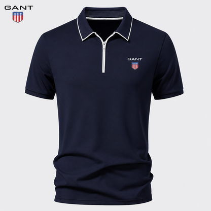 GANT™ - Polo d’Été avec Fermeture Zippée