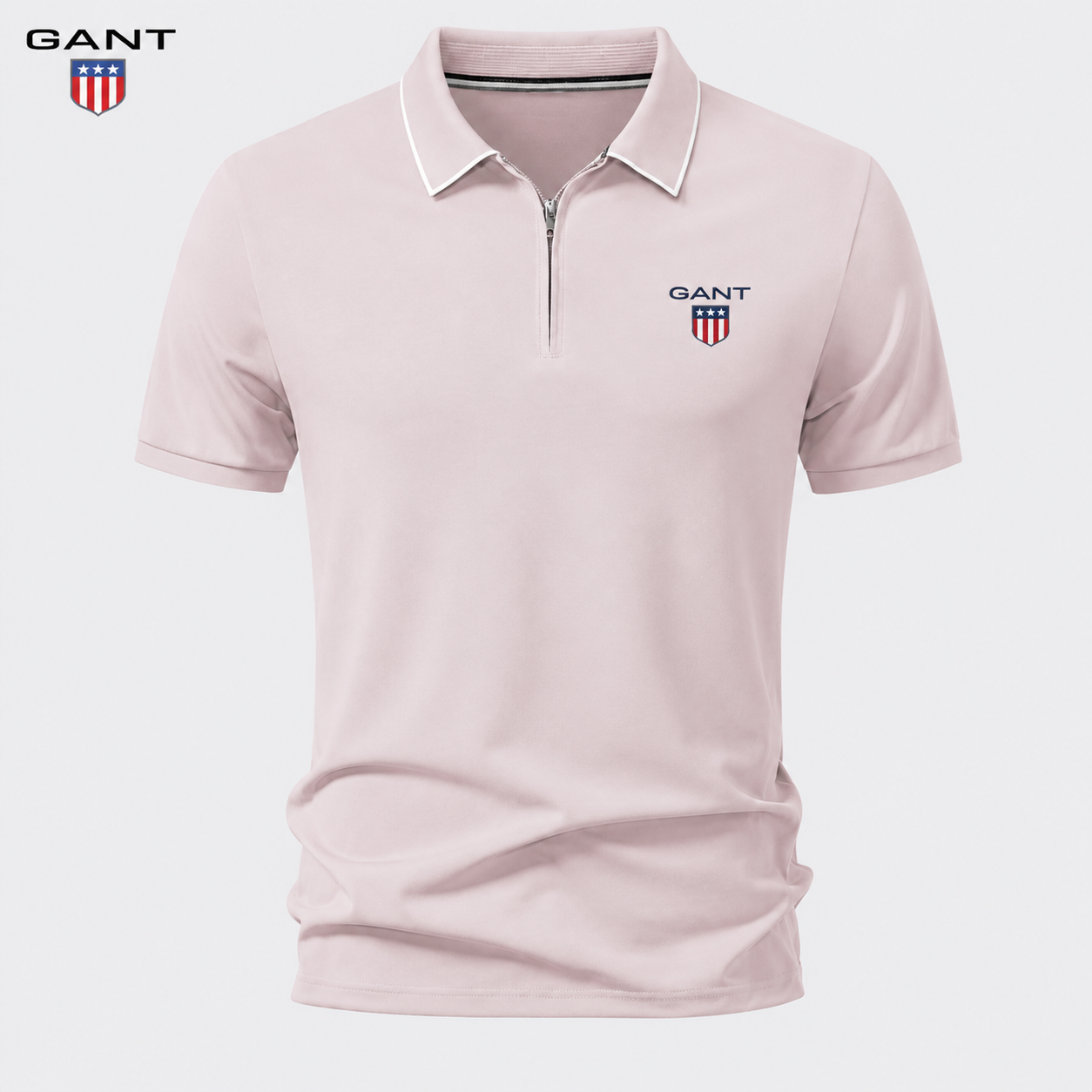 GANT™ - Polo d’Été avec Fermeture Zippée