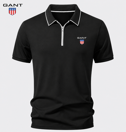 GANT™ - Polo d’Été avec Fermeture Zippée
