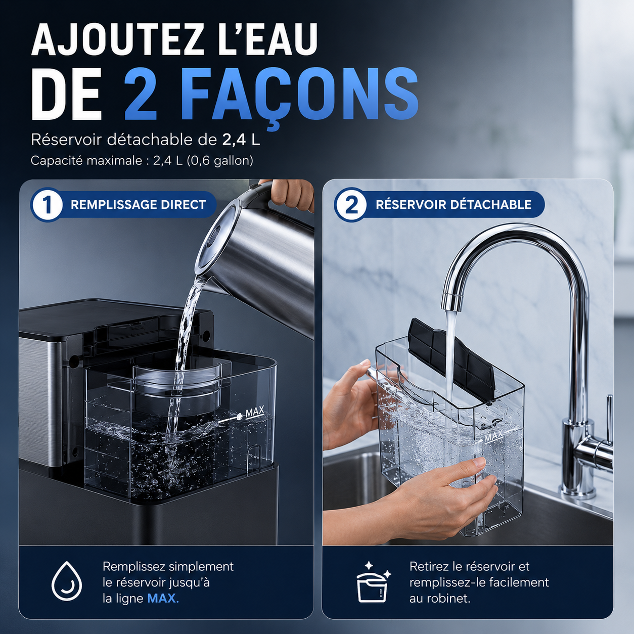 NUGGET ICE™ - Machine à Glaçons Premium