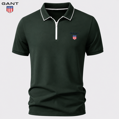 GANT™ - Polo d’Été avec Fermeture Zippée